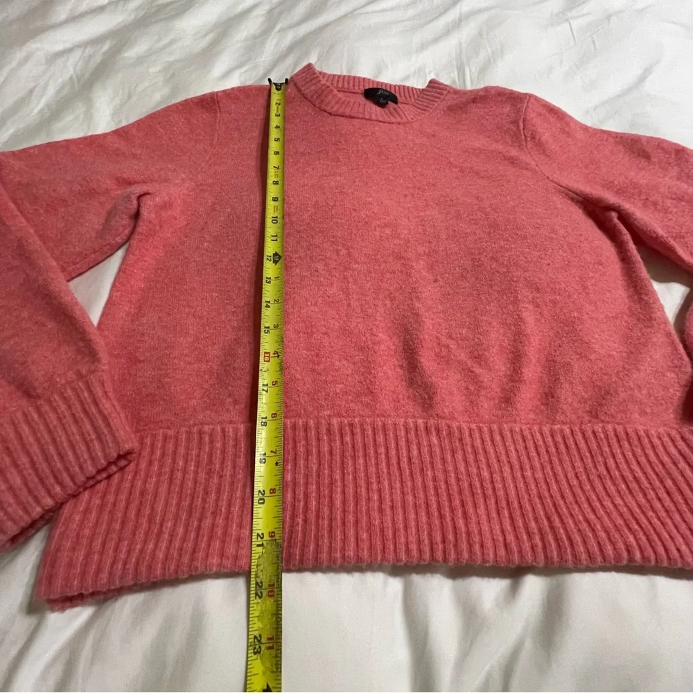 J. Crew -‎ Merino / Alpaca Coral Crew Neck Sweater